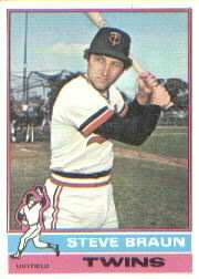 1976 Topps Baseball Cards      183     Steve Braun
